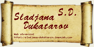 Slađana Dukatarov vizit kartica